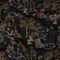 1 Yard Stretch Cotton Sateen Black Trees and Windows Summer Nights Print Citrus Collection